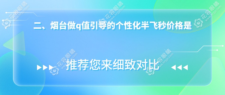 二、煙臺做q值引導的個性化半飛秒價格是多少？煙臺華廈眼科15559|17289|16160