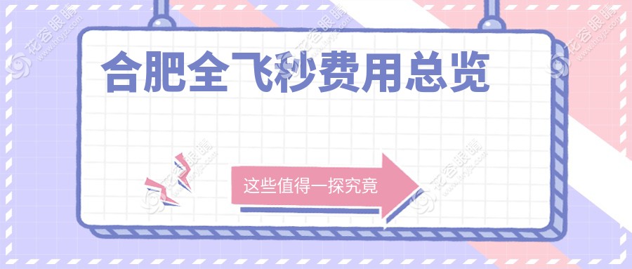 合肥全飛秒費(fèi)用總覽