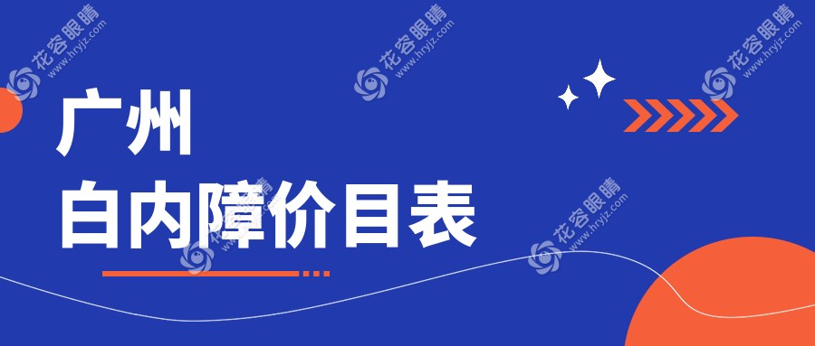 廣州白內障價目表