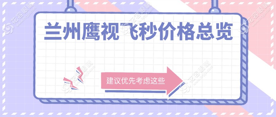 兰州鹰视飞秒价格总览