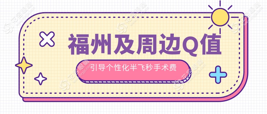 福州及周邊Q值引導(dǎo)個(gè)性化半飛秒手術(shù)費(fèi)用揭秘，福建福清&福州亮睛眼科標(biāo)準(zhǔn)詳析