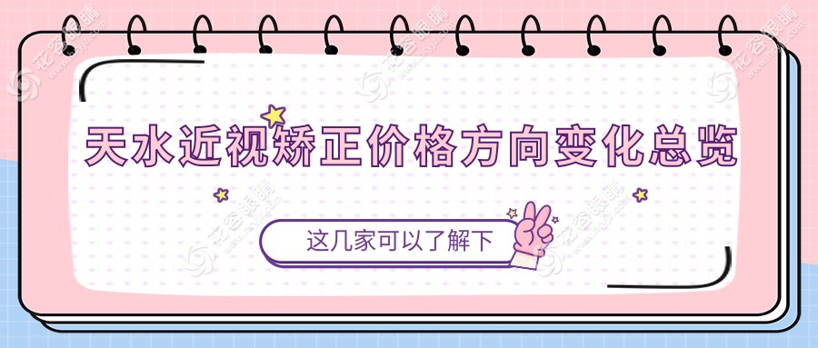 天水近視矯正價格方向變化總覽