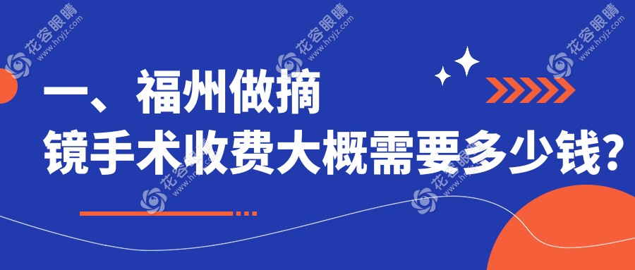 一、福州做摘鏡手術(shù)收費大概需要多少錢？揭曉2025福州摘鏡手術(shù)價目單
