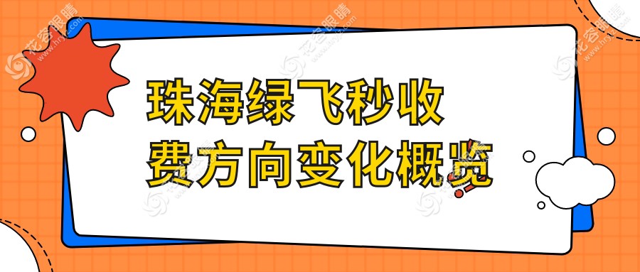 珠海綠飛秒收費(fèi)方向變化概覽
