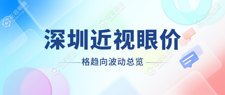 深圳近视眼价格趋向波动总览