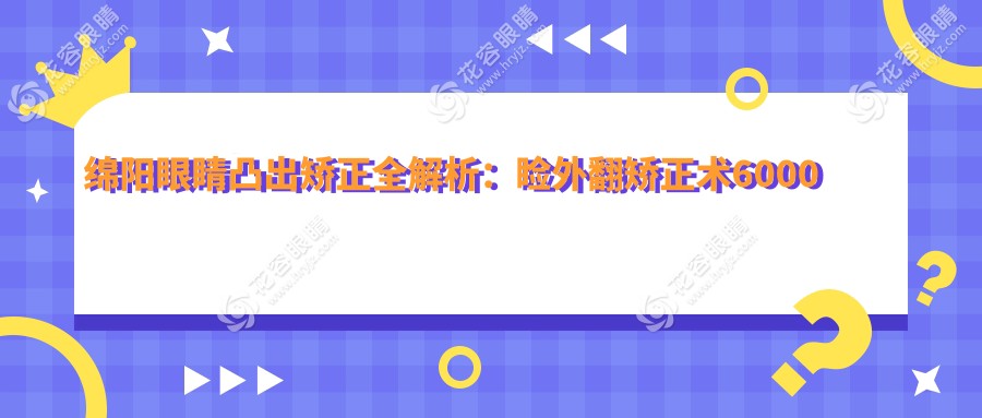 綿陽眼睛凸出矯正全解析：瞼外翻矯正術(shù)6000元，小瞼裂矯正5000元，專業(yè)眼科推薦