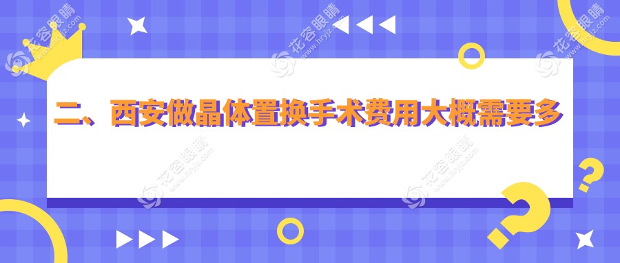 二、西安做晶體置換手術(shù)費(fèi)用大概需要多少錢？海翔1850/醫(yī)大1688/華廈1898