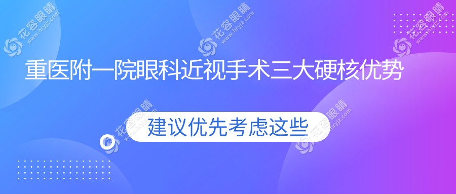 重醫(yī)附一院眼科近視手術(shù)三大硬核優(yōu)勢