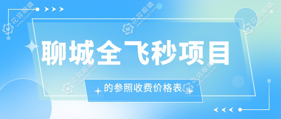 聊城全飞秒激光近视矫正价格一览表：全光塑官方推荐方案解析