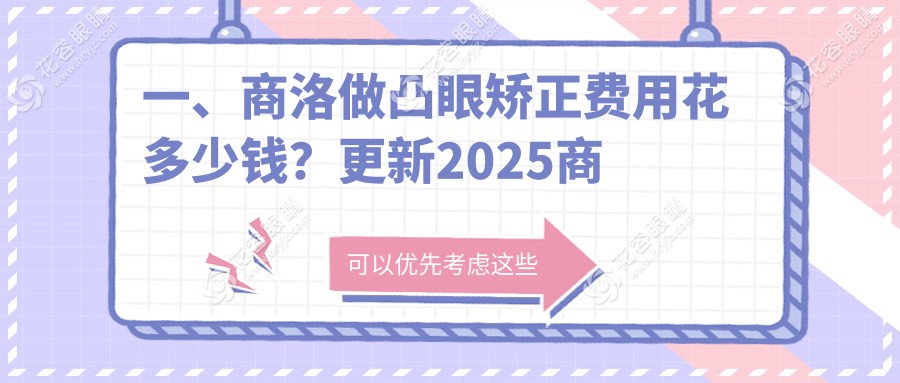 商洛凸眼矯正權(quán)威指南：詳細(xì)收費(fèi)標(biāo)準(zhǔn)與醫(yī)院地址全解析