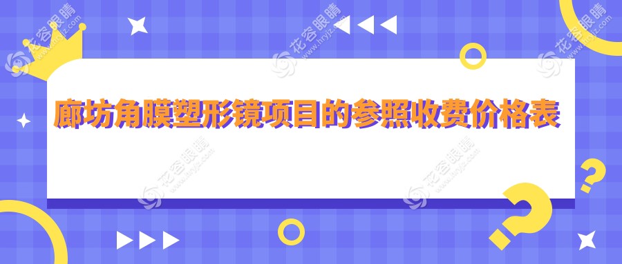廊坊角膜塑形鏡收費詳情揭秘：專業(yè)醫(yī)院價格表與地址全解析