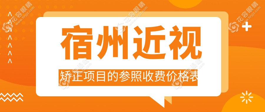安徽宿州潤視眼科醫(yī)院近視矯正手術(shù)費(fèi)用一覽，專業(yè)醫(yī)生推薦最合適的矯正方案