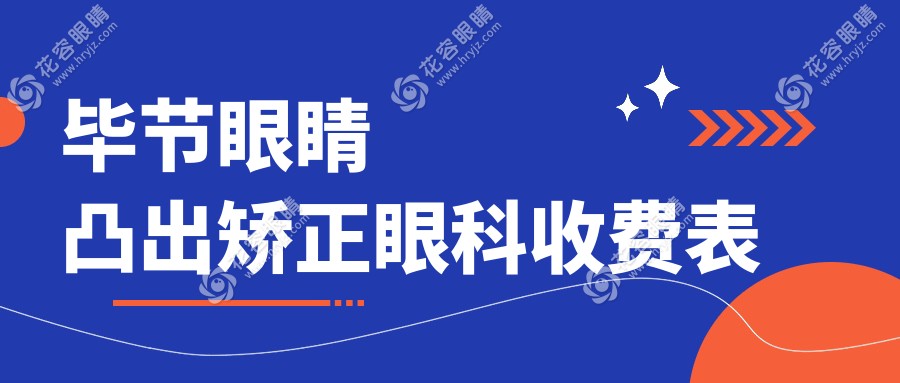 畢節(jié)眼睛凸出矯正眼科收費表