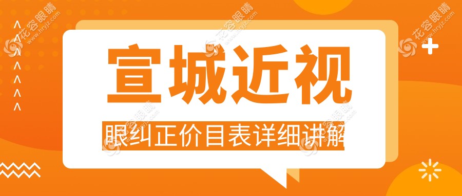宣城近视眼纠正价格大揭秘，不同医院地址与费用一览表，近视朋友必看！