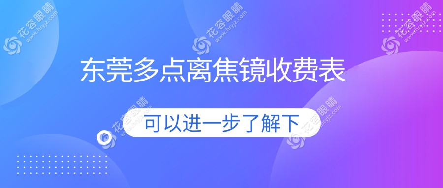 东莞多点离焦镜哪家医院更值得信赖？光明眼科、友华普惠、虎门爱尔、东莞华厦价格大揭秘