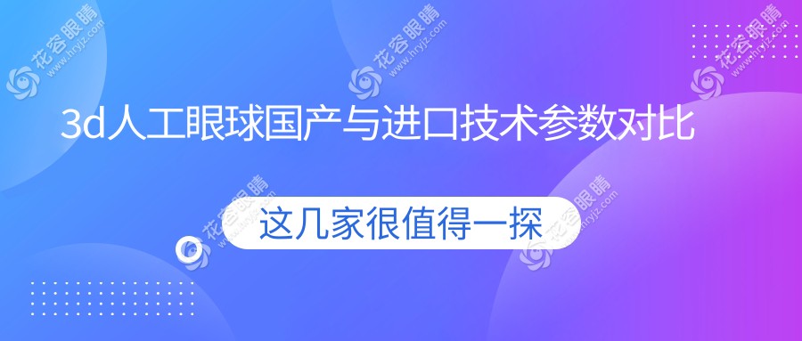 3d人工眼球國產(chǎn)與進口技術(shù)參數(shù)對比