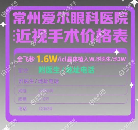 常州爱尔眼科医院近视手术设备