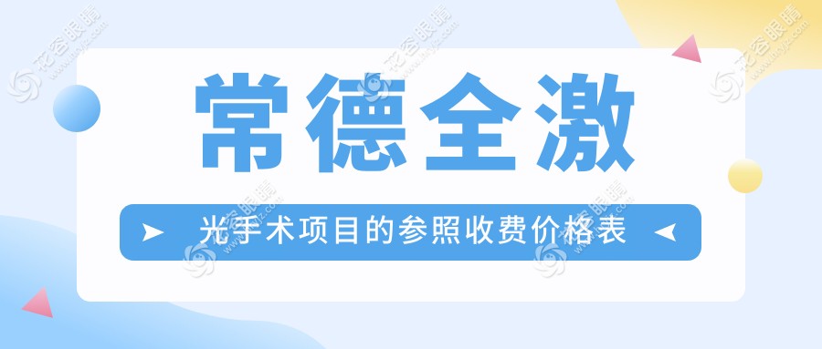 常德全激光VS全飞秒近视矫正手术价格大揭秘，全光塑哪家强？