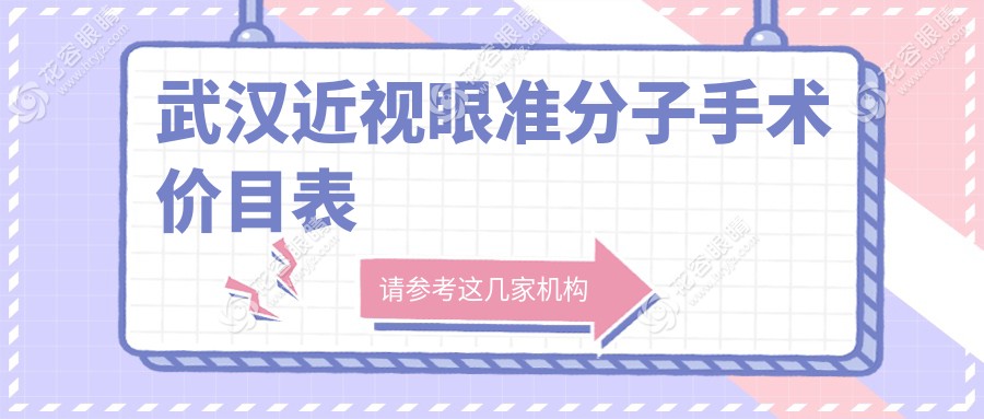 武漢近視矯正新選擇！準(zhǔn)分子激光手術(shù)全解析及超值價格大揭秘８８００元起眼部煥新不再是夢?