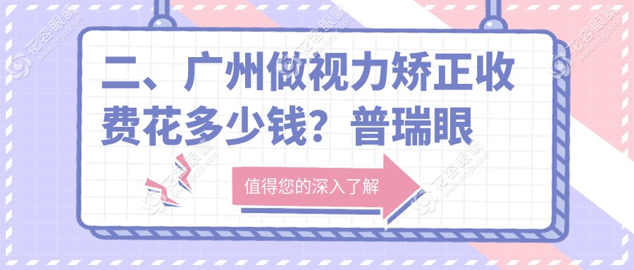 二、廣州做視力矯正收費(fèi)花多少錢(qián)？普瑞眼科9859|康晶9869|英華8950