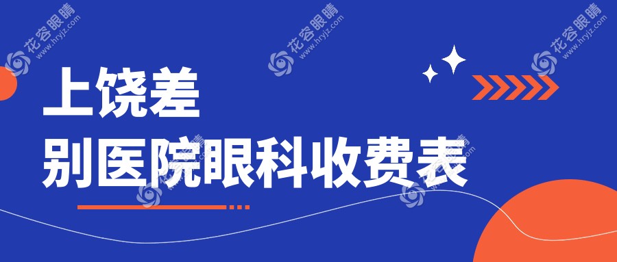 上饶差别医院眼科收费表