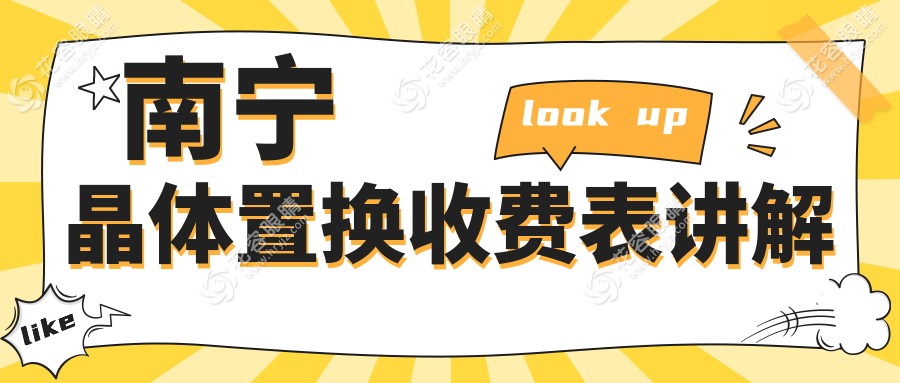 南寧全飛秒晶體置換手術(shù)費用一覽表：專業(yè)眼科推薦最優(yōu)選擇