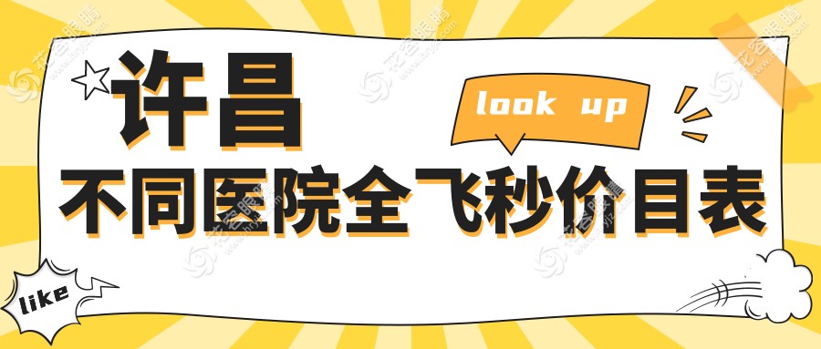 許昌不同醫(yī)院全飛秒價目表