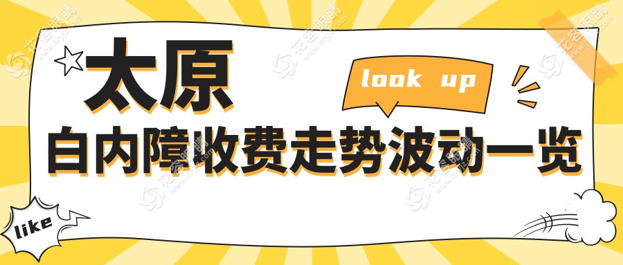 太原白內(nèi)障收費走勢波動一覽