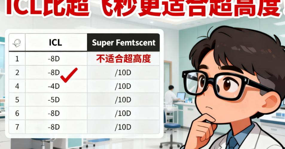 兰州爱尔姚慧医生针对较高度近视的ICL手术适配条件