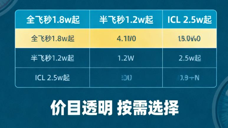 广州爱尔眼科医院近视手术价格表靠谱吗?是透明价目表含ICL晶体植入1.8万起